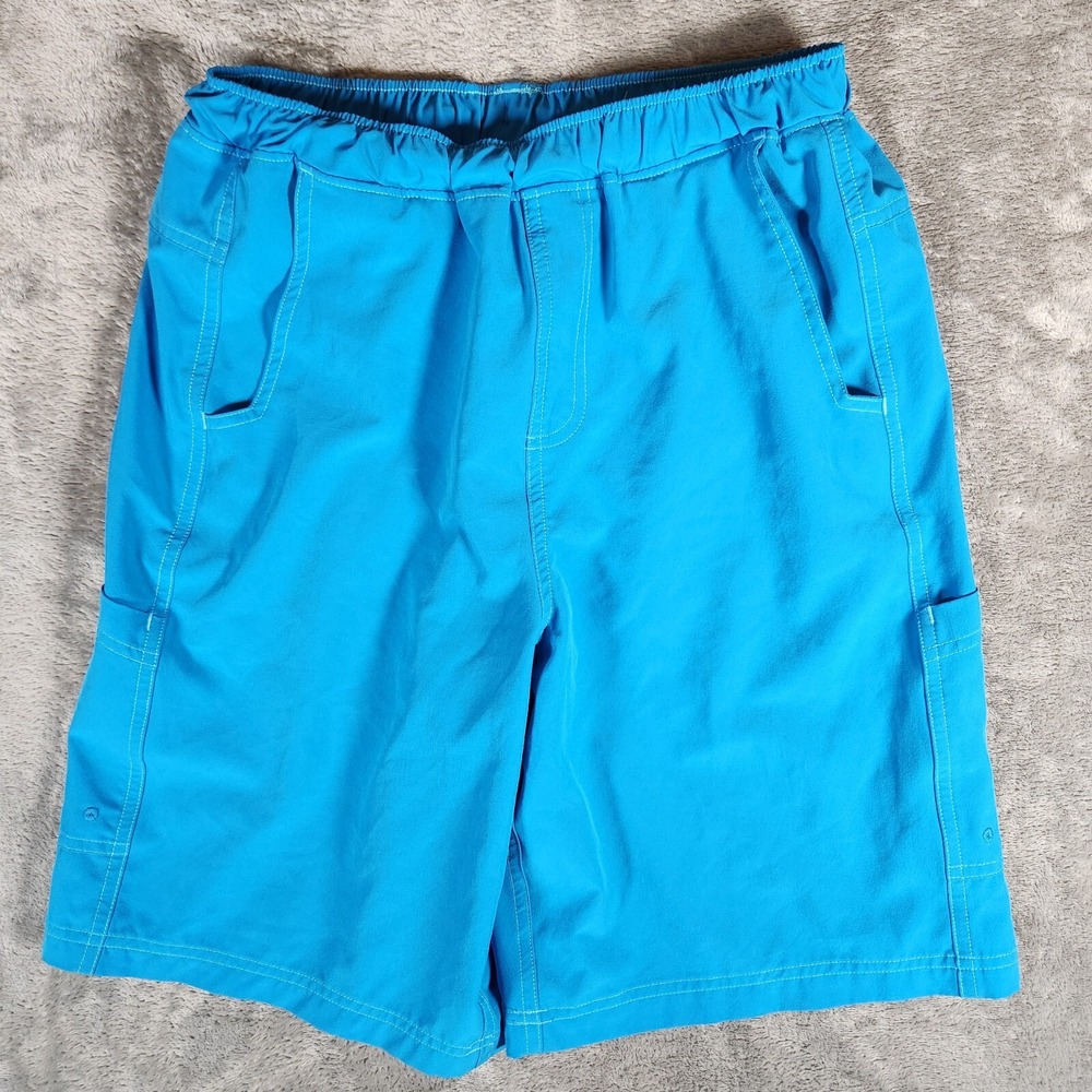 Magellan Shorts Men Small‎ MagRepel Fish Gear Blue Cargo Drawstring SGMGMF5604